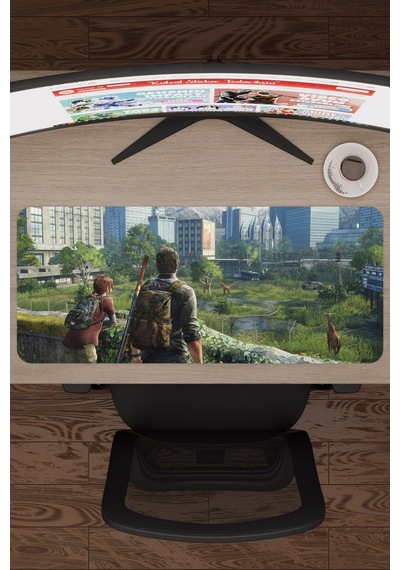 The Last Of Us Kaymaz Dikişli Kauçuk Oyuncu Mousepad V5 - 70x30 Xl Gaming Mouse Pad Fare Altlığı