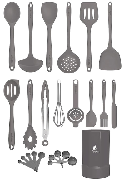 Maracas Isıya Dayanıklı Yanmaz Yapışmaz Silikon Spatula 25 Parça
