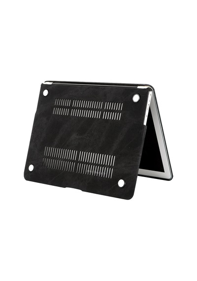 Apple Uyumlu MacBook Air Kılıf 13 İnç Kaplama Fabric01 Kumaş Eski Usb'li Model 2010-2017 A1369 A1466 İle Siyah