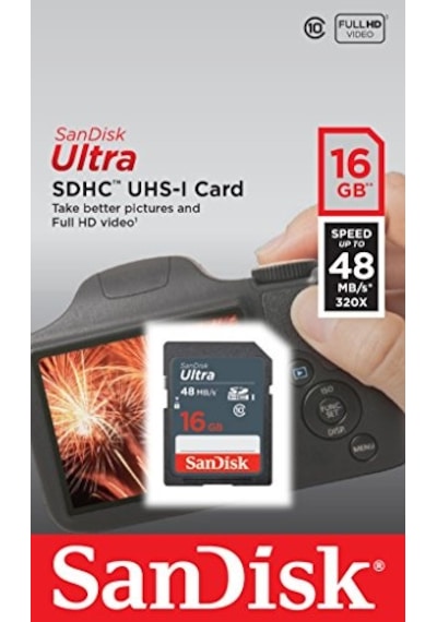 Sandisk Ultra SDSDUNB-016G-GN3IN 16 GB SDHC Class 10 UHS-I Hafıza Kartı