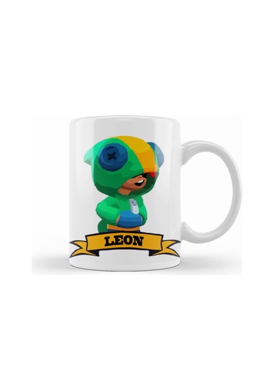 Leon Brawl Stars Kupa Bardak Porselen No26420 Karışık