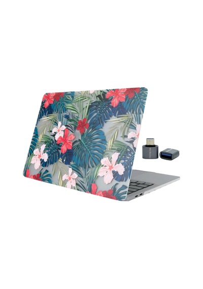 Macbook Pro Kılıf 15 İnç Flower01nl Touchbarlı 15" Pro A1707 A1990 İle Uyumlu Sarı