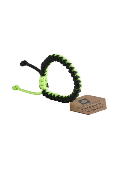 Neon Sarı Snake Paracord Bileklik Çınar Extreme Çok Renkli