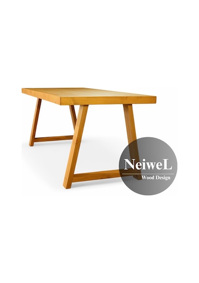 Neiwel Riza Doğal Ahşap Mutfak Ve Yemek Masası-70-120 Açık Ceviz