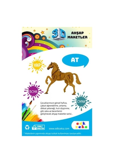 Ahşap Maket At Boya Ve Fırça