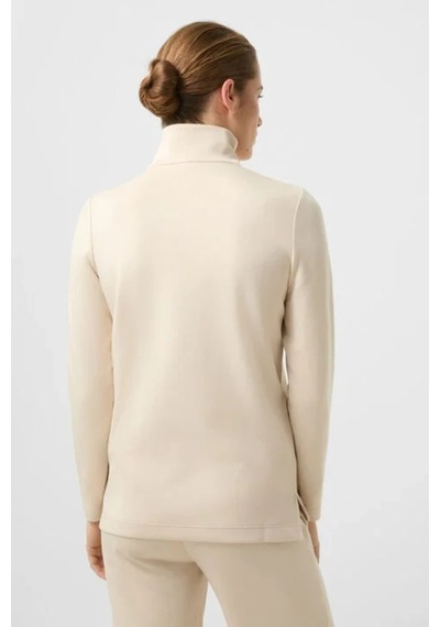 Bogner Fire&ıce Bogner Nadja Stand-up Yaka Ve B-logo Detaylı Kadın Sweatshirt Bej