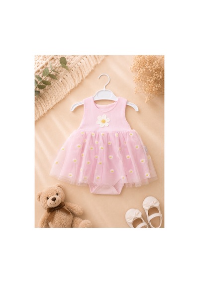 Omeca Concept Kız Bebek Papatya Desenli Tüllü Body Elbise Şık Tütü Elbise Görünümlü Çıtçıtlı Bebek Body Pembe Omeca Concept Kız Bebek Papatya Desenli Tüllü Body Elbise Şık Tütü Elbise Görünümlü Çıtçıtlı Bebek Body Pembe