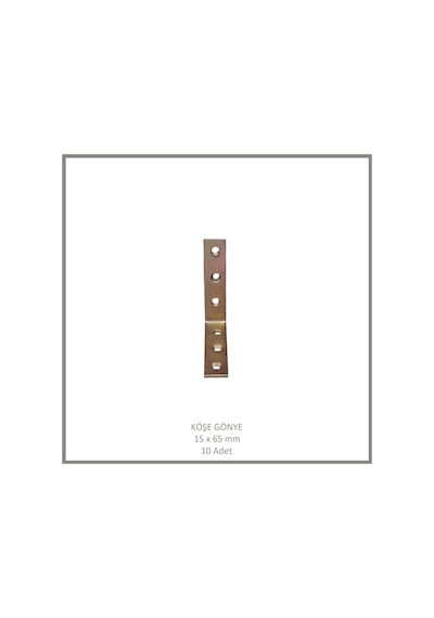 Köşe Gönye, Sac Gönye, 15 X 65 Mm 10 Adet Metalik