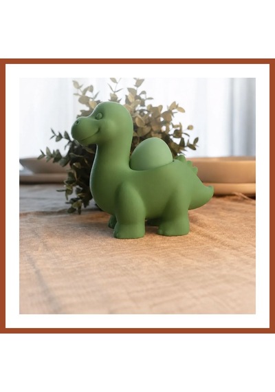 Bezos 3d Baskı Dinozor Yumurtalık - Sevimli Eggosaurus Yumurta Tutucu-yeşil Pro