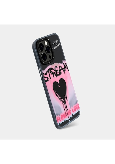 Apple Uyumlu iPhone 15 Pro Max Kılıf Magsafe Şarj Özellikli Shu Tasarımlı Youngkit Dreamland Serisi Pembe