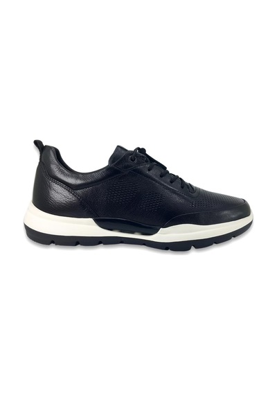 Libero 5225 Siyah Hakiki Deri Eva Taban Erkek Deri Sneaker Siyah