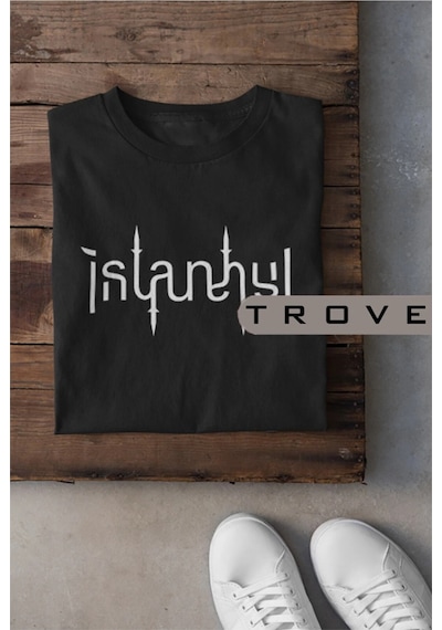 Tarzsokak Unısex Kadın Erkek Yeditepe Istanbul Siyah Beyaz % 100 Pamuk Tasarım T-shirt S
