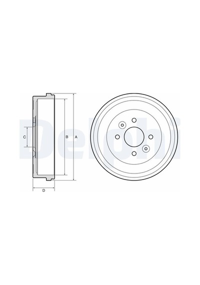 Delphı Bf658 Fren Kampanası Arka Renault Clıo V 19 Kangoo Iıı 23 432068931r -
