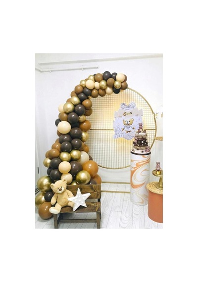 105 Adet Karamel Kahve Çikolata Kahve Somon Krom Gold Balon Balon Zincir A