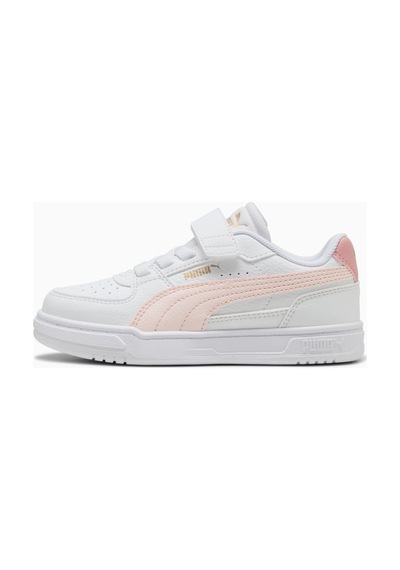 Puma Caven Çocuk Spor Ayakkabı Cırt Cırtlı Rahat Günlük Sneaker Beyaz/pembe