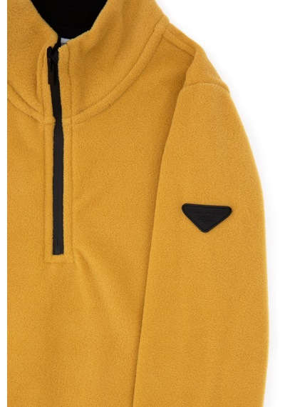 U.S. Polo Assn. Erkek Çocuk Hardal Fermuarlı Yaka Sweatshirt 50313841-VR151