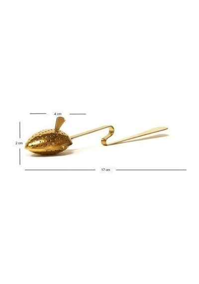 Paslanmaz Çelik Süzgeç Gold - Ba0061 Beta Tea