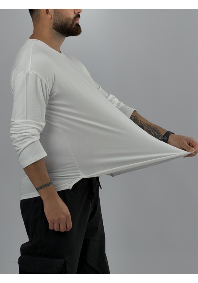 Cocopelli Ekru Bisiklet Yaka Basic Erkek Sweatshirt Coc3542