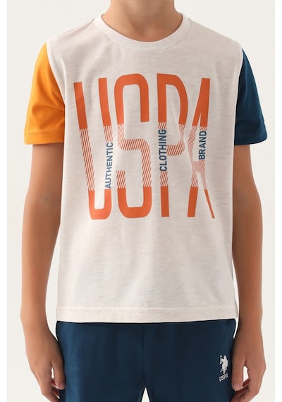 U.S. Polo Assn. Lisanslı Brand Krem Erkek Çocuk Bermuda Takım 5274-43048 Krem Melanj U.S. Polo Assn. Lisanslı Brand Krem Erkek Çocuk Bermuda Takım 5274-43048 Krem Melanj