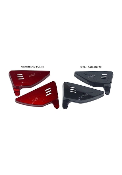 Kuba Sport 100-150 Yan Kapak Sag-Sol Tk Kirmizi - Siyah 470309026