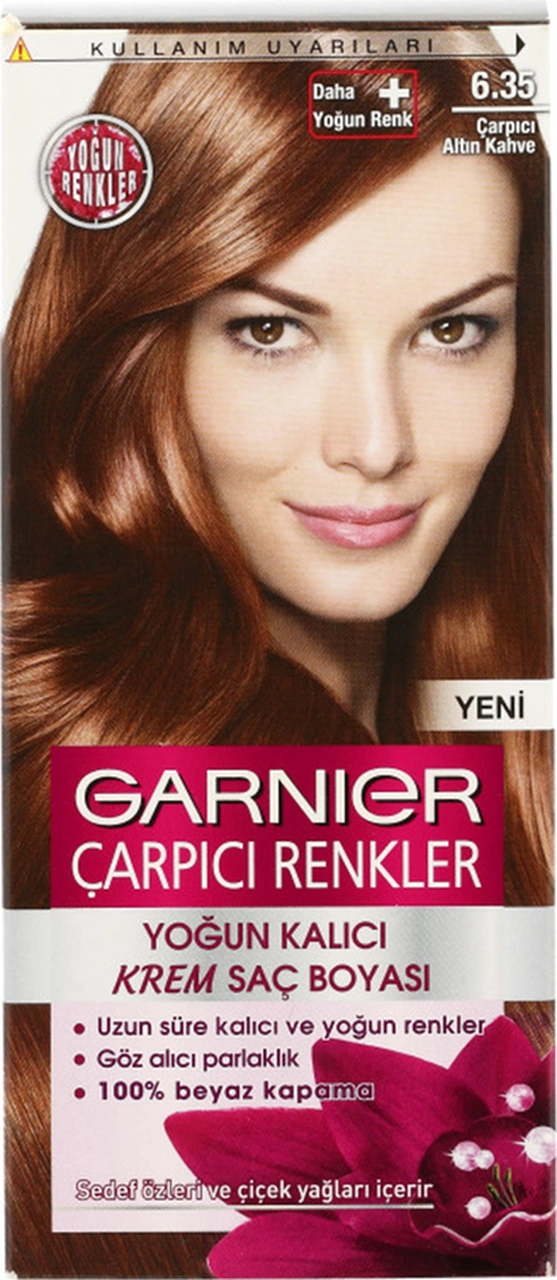 Garnier Çarpıcı Renkler Saç Boyası 6-35 Çarpıcı Altın Kahve