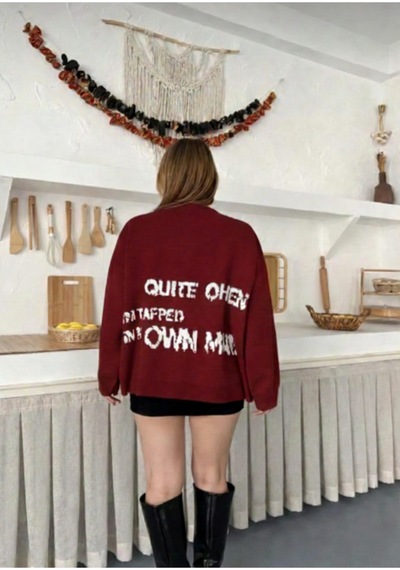 Flex Fashıon Kadın Popüler Yıldız Detaylı Salaş Oversize Trend Triko Kazak Bordoo - 815291364 Bordoo - 815291364 Bordoo Flex Fashıon Kadın Popüler Yıldız Detaylı Salaş Oversize Trend Triko Kazak Bordoo - 815291364 Bordoo - 815291364 Bordoo