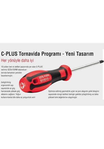 Ceta Form F99-501 5 Parça C-plus Tornavida Takımı - Düz/yıldız