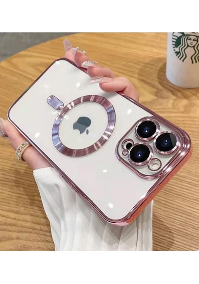 Apple Uyumlu iPhone 13 Pro Kilif Kamera Korumali Magsafe Parlak Luxury 563535422