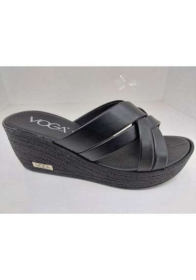 Voga 2004 Dolgu Topuk Comfort Casual Kadın Terliği 001
