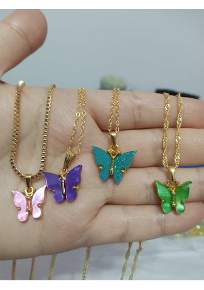 Hifa Diamond Kolye Kelebek Modeli 90971323 Altın