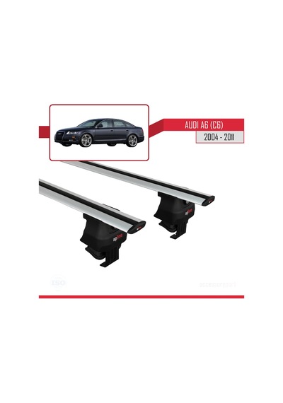 Audi A6 4f/c6 2004-2011 Arası İle Uyumlu Ace-4 Ara Atkı Tavan Barı Gri