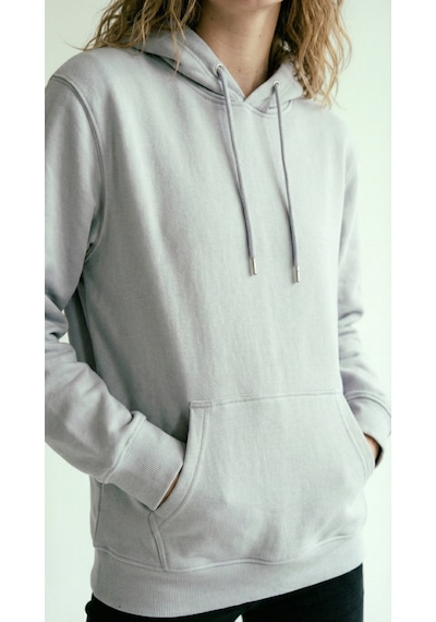 Hoxie Unisex Rahat Kesim Pamuklu Yumuşak Dokulu İçi Polarlı Basic Desenli Kapüşonlu Sweatshirt Açık Gri Hoxie Unisex Rahat Kesim Pamuklu Yumuşak Dokulu İçi Polarlı Basic Desenli Kapüşonlu Sweatshirt Açık Gri