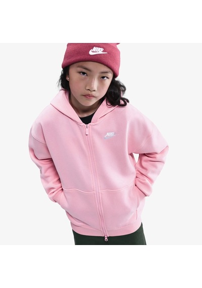 Nike Nıke Fd2931-690 Club Fleece Genç Çocuk Pembe Kapüşonlu Sweat
