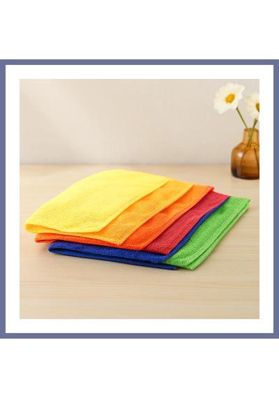 Bezos 8'li Mikrofiber Temizlik Bezi - Lavanta Kokulu Dlra