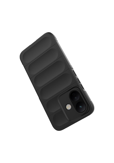 Redmi Note 17 Pro Kılıf Esnek Tpu Oyuklu Arka Yüzey Tasarımlı Etnik Silikon Kapak Siyah