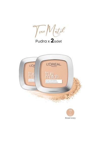 L'Oréal Paris True Match Pudra 1.R-1.C Rose Ivory 2'li