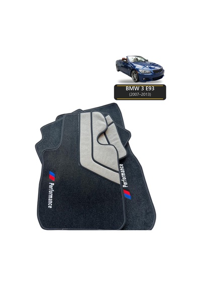Oto Halı Paspas Seti Bmw 3 E93 2007 2013 Uyumlu Sport Kaymaz & Şık Tasarım
