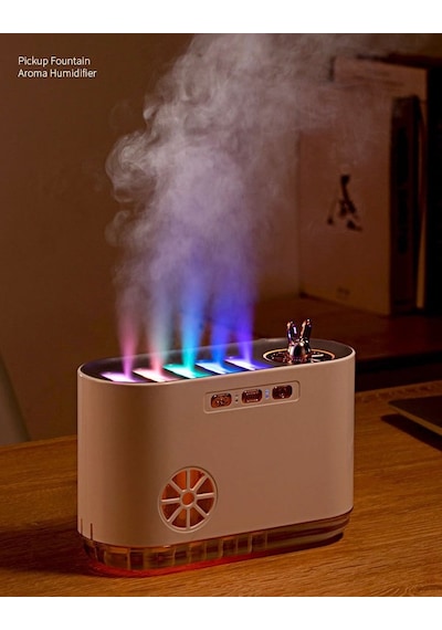 Çeşithane Müzikli Yağmur Efektli Aroma Difüzör Ultrasonik Hava Nemlendirici Led