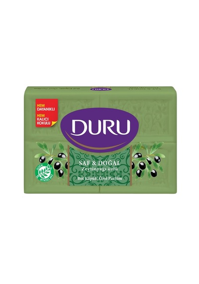 Duru Saf&doğal Zeytinyağlı Sabun 4x150g Doğal Temizlik 3'li Ekonomik Paket - 3 Adet Tarı