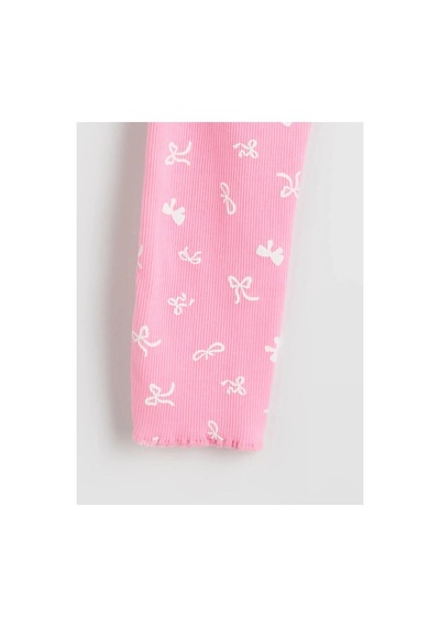 LC Waikiki Lcw Kids Pembe Bisiklet Yaka Fiyonk Baskılı Kız Çocuk Pijama Takımı Pınk Prınted LC Waikiki Lcw Kids Pembe Bisiklet Yaka Fiyonk Baskılı Kız Çocuk Pijama Takımı Pınk Prınted