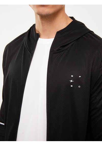 LC Waikiki Xsıde Actıve Siyah Slim Fit Kapüşonlu Erkek Spor Hırka New Blaçocuk Kız