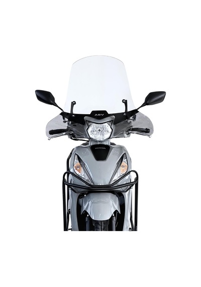 ABV Honda Dio El Korumalı Şeffaf Tur Camı 59x72.5 CM (21-26) + Bağlantı Ekipmanı