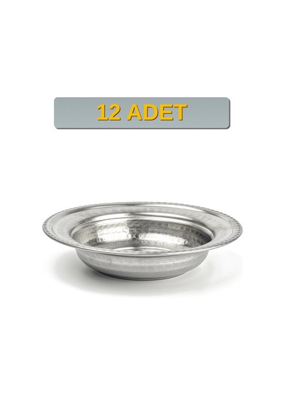 Binbir Trend 14 Cm Yanaklı Krom Çelik Çerez Ve Kahvaltılık Kasesi 160 Ml Meze, Bal-kaymak Kasesi -kase1410 12 Adet