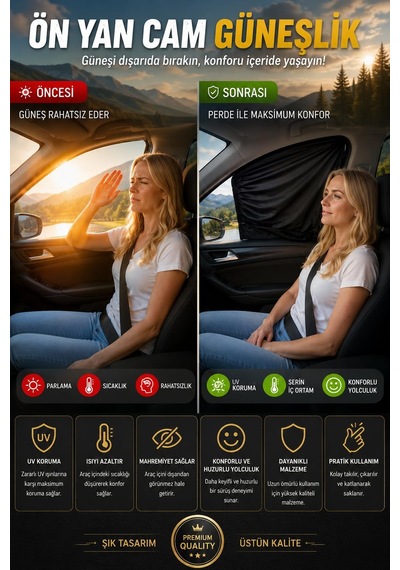 Araba Yan Cam Perdesi, Oto Perde, Otomobil Yan Cam Güneşliği Sineklik, Araç İçi Arka Camlar İçin Güneşlik, Anne Bebek Emzirme Perdesi 2 43920012