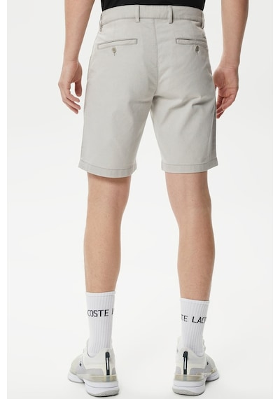 Lacoste Men's Slim Fit Organic Cotton Grey Bermuda Shorts Erkek Dar Kesim Organik Pamuk Bermuda Şort Gri