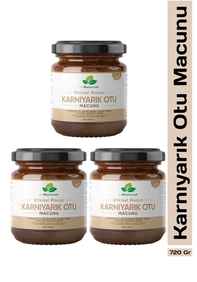 3 Adet Karnıyarık Otu Tozu Macunu Bitki Karışımlı Probiyotik Macun 240 Gr