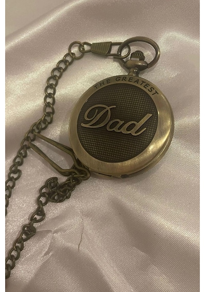 Kapaklı Cep Saati Köstekli Saat Dad
