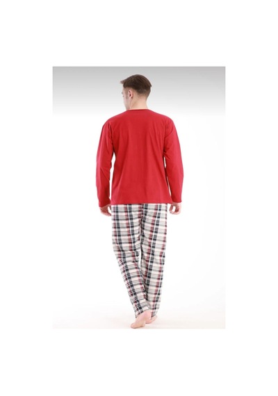 Free Beka Uzun Kollu Ekose Desenli Altı Kareli Erkek Pijama Takımı Pamuklu Ve Rahat Kumaş Bordo Free Beka Uzun Kollu Ekose Desenli Altı Kareli Erkek Pijama Takımı Pamuklu Ve Rahat Kumaş Bordo