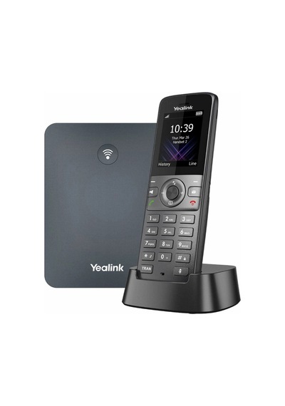 Yealınk W73p, W73h Dect Telefon İle W70b Baz İstasyonu, Kablosuz Ip Telefon, Siyah, 1.8" Renkli Ekra