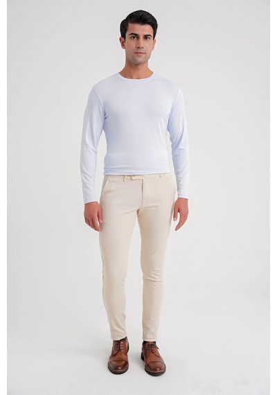 Efor P 1124 Pantolon Slim Bej Casual Bej